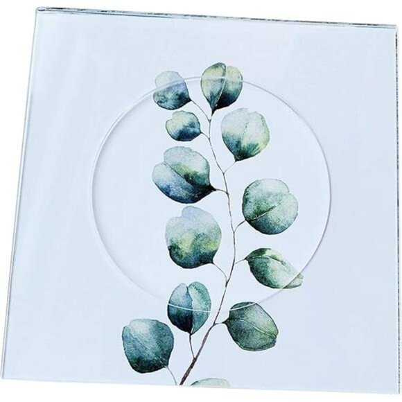 Set of 6 clear acrylic drink coasters with insert for cocktail napkins table dec - Picture 8 of 8